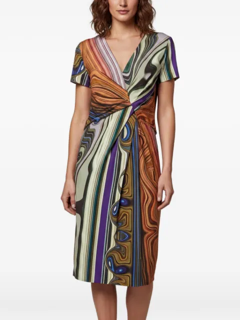 Escada Pre-Owned Disa draped jersey midi dress