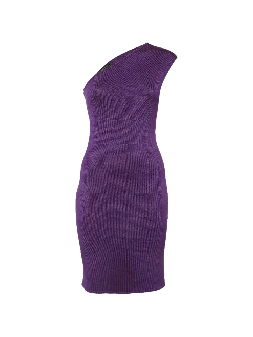 Ralph Lauren Vintage one-shoulder knit silk mini dress - Purple