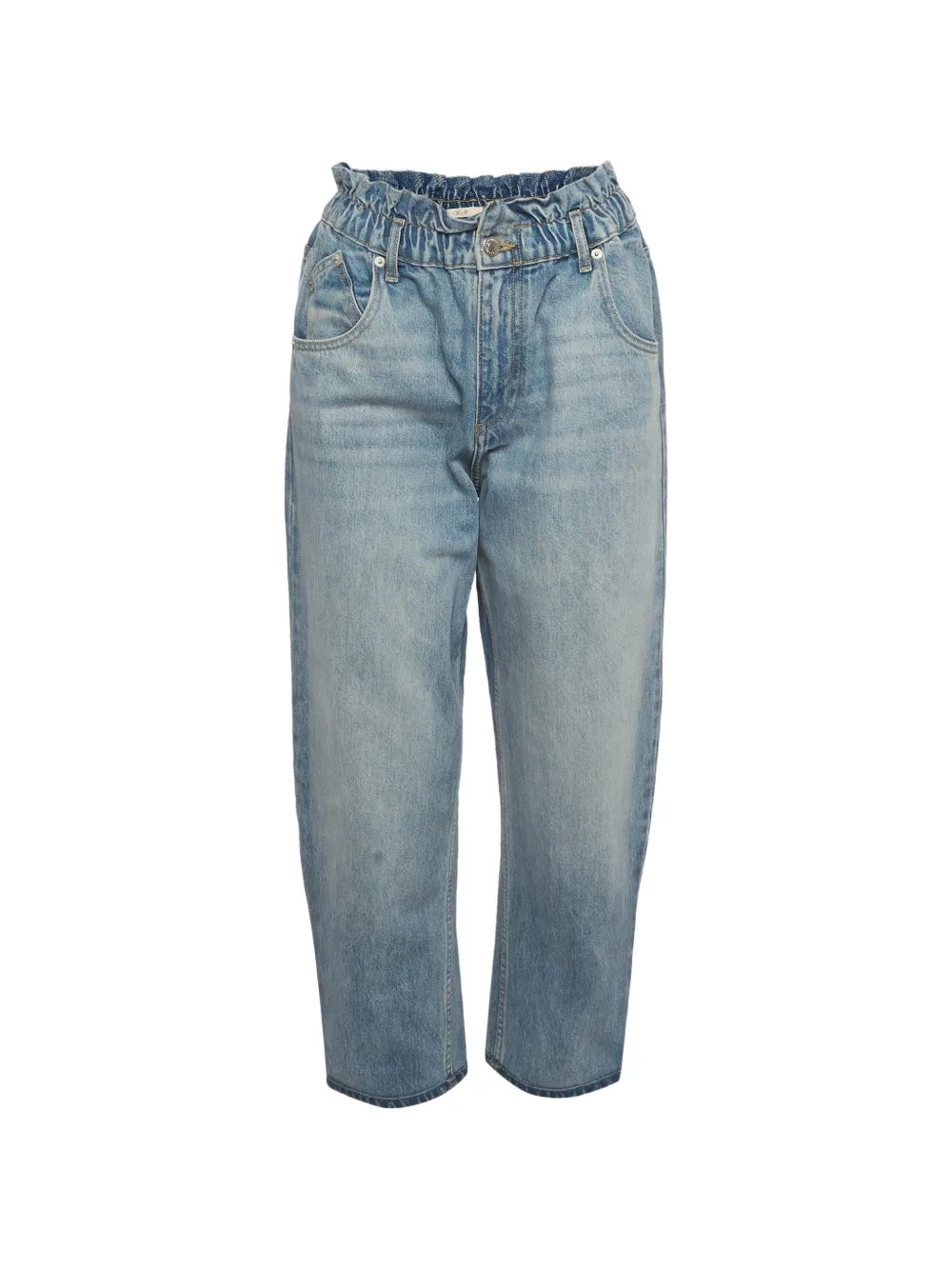 Maje elasticated faded jeans - Blu