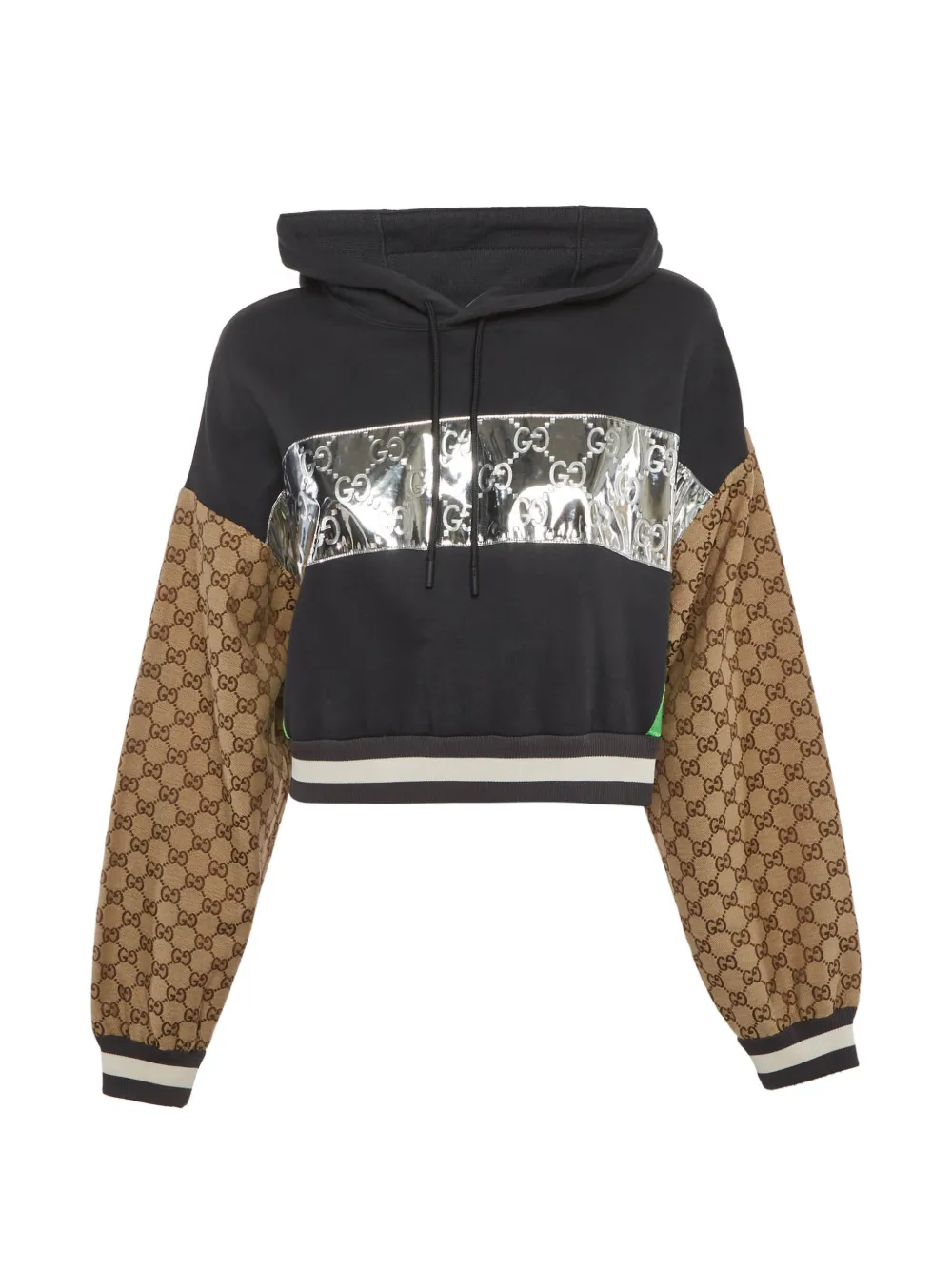 Gucci Pre-Owned Monogram jacquard hoodie - Nero