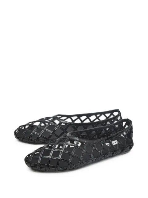 Alaïa Pre-Owned bailarinas con diseño enrejado
