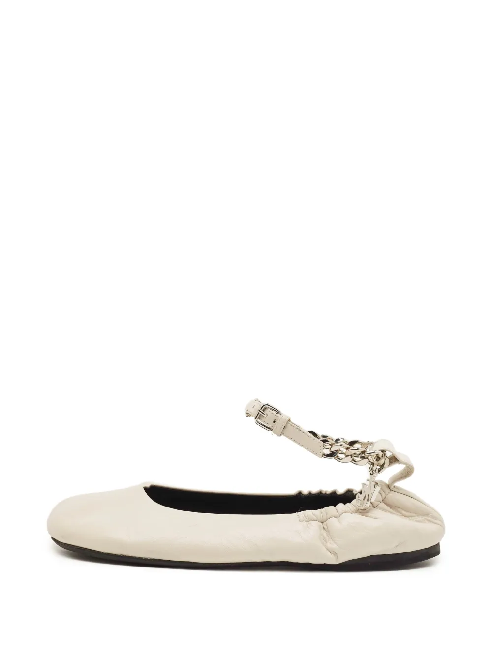 JW Anderson chain-link ballet flats - Nude