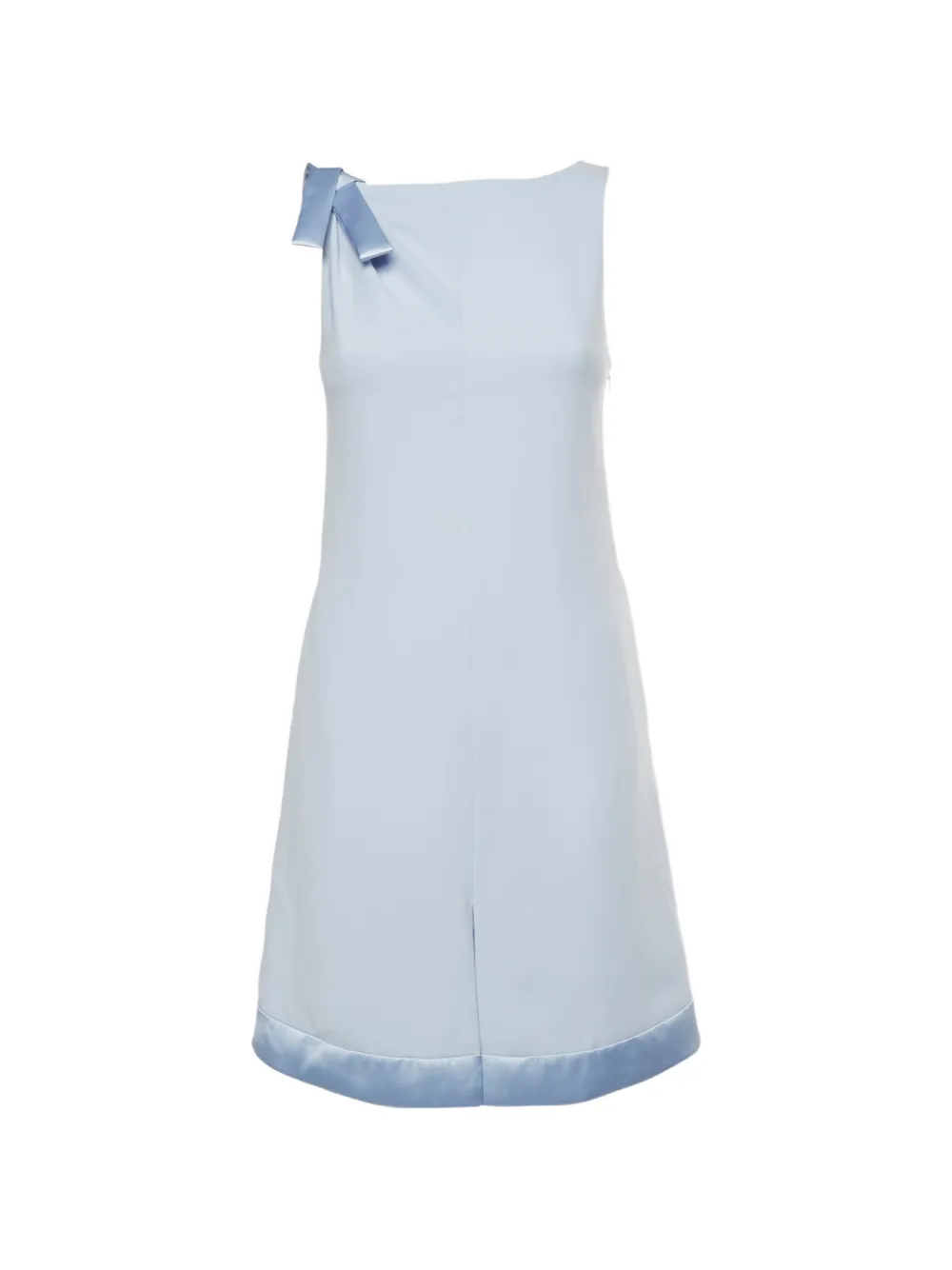 Emporio Armani Pre-Owned bow-detail sleeveless mini dress - Blu