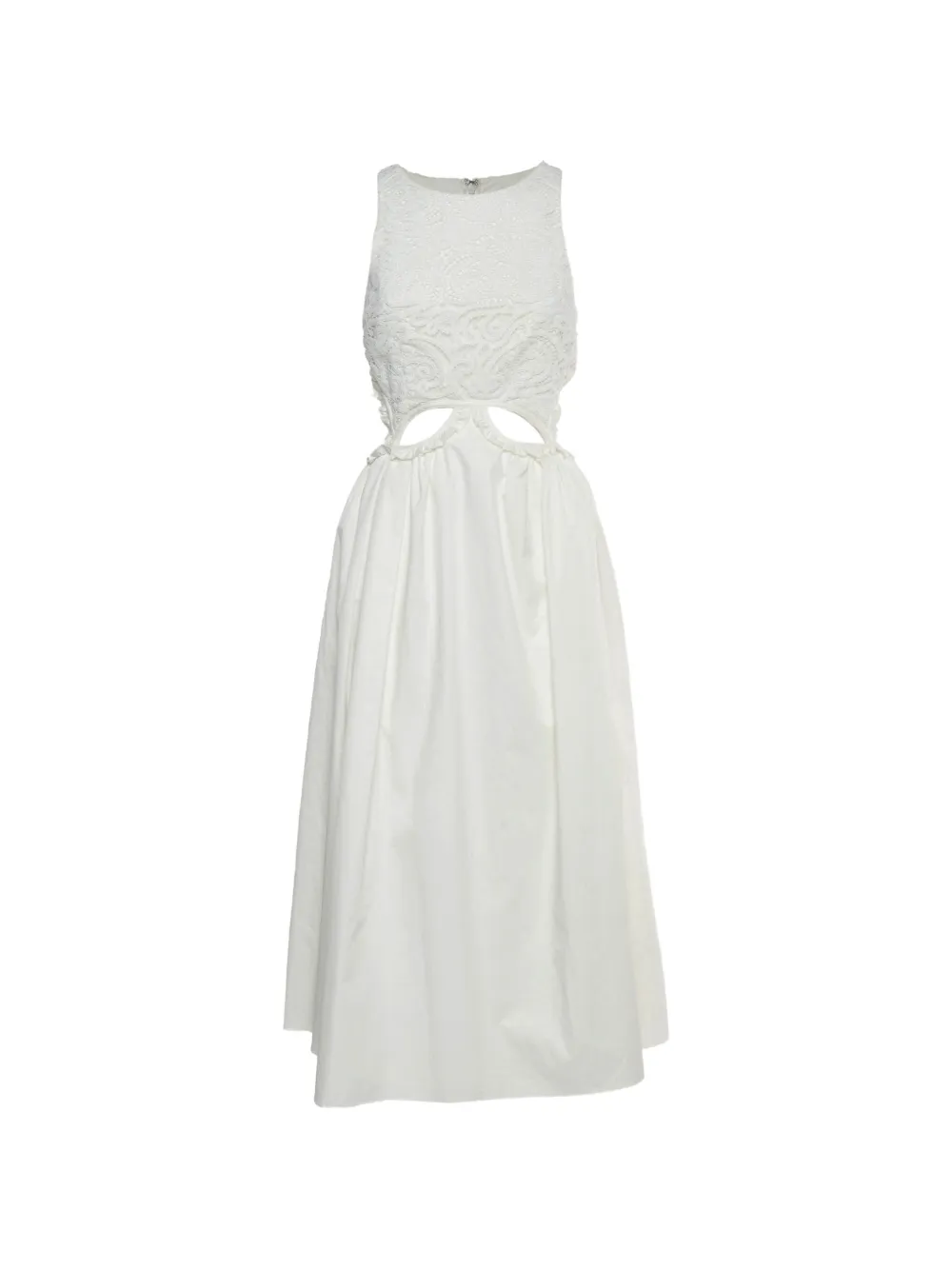 Self-Portrait guipure lace cut-out dress - Weiß