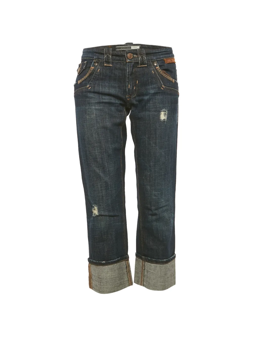 Sportmax Code mid-rise capri jeans - Blu