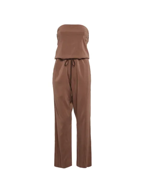 Brunello Cucinelli Vintage strapless drawstring jumpsuit