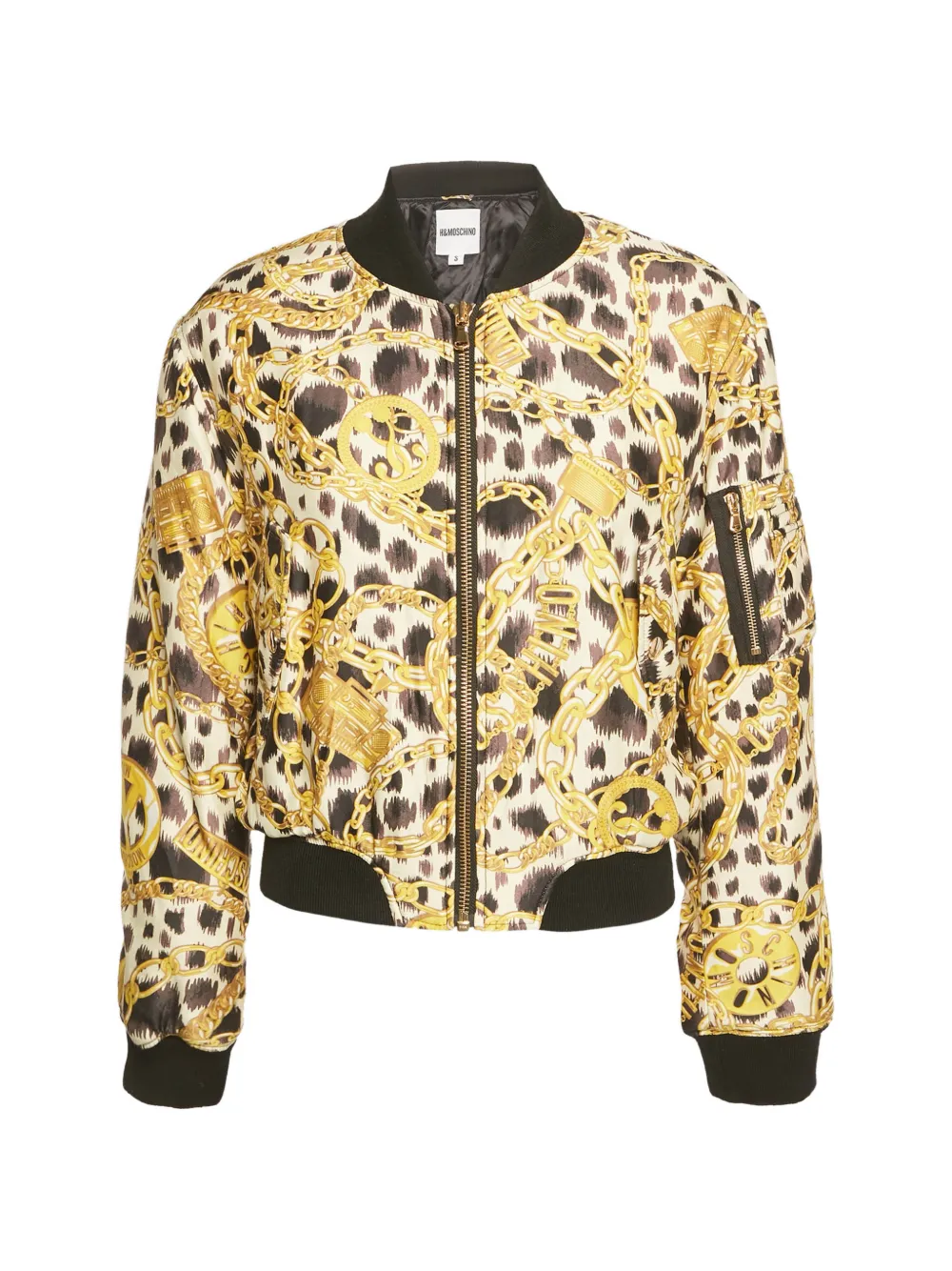 Moschino Pre-Owned x H&M leopard-print zip-up jacket - Toni neutri