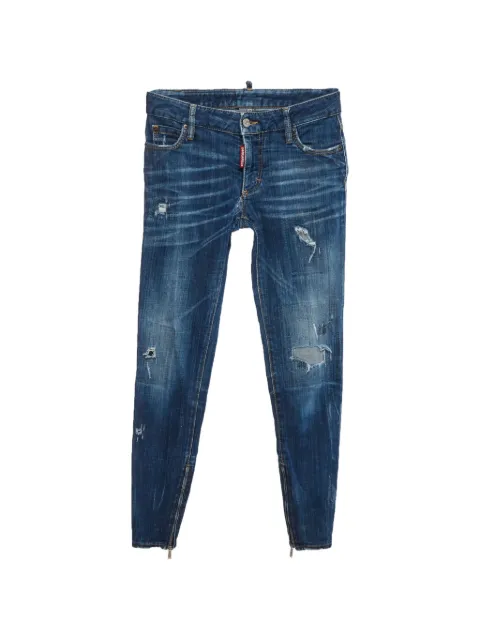 DSQUARED2 jean skinny à effet usé