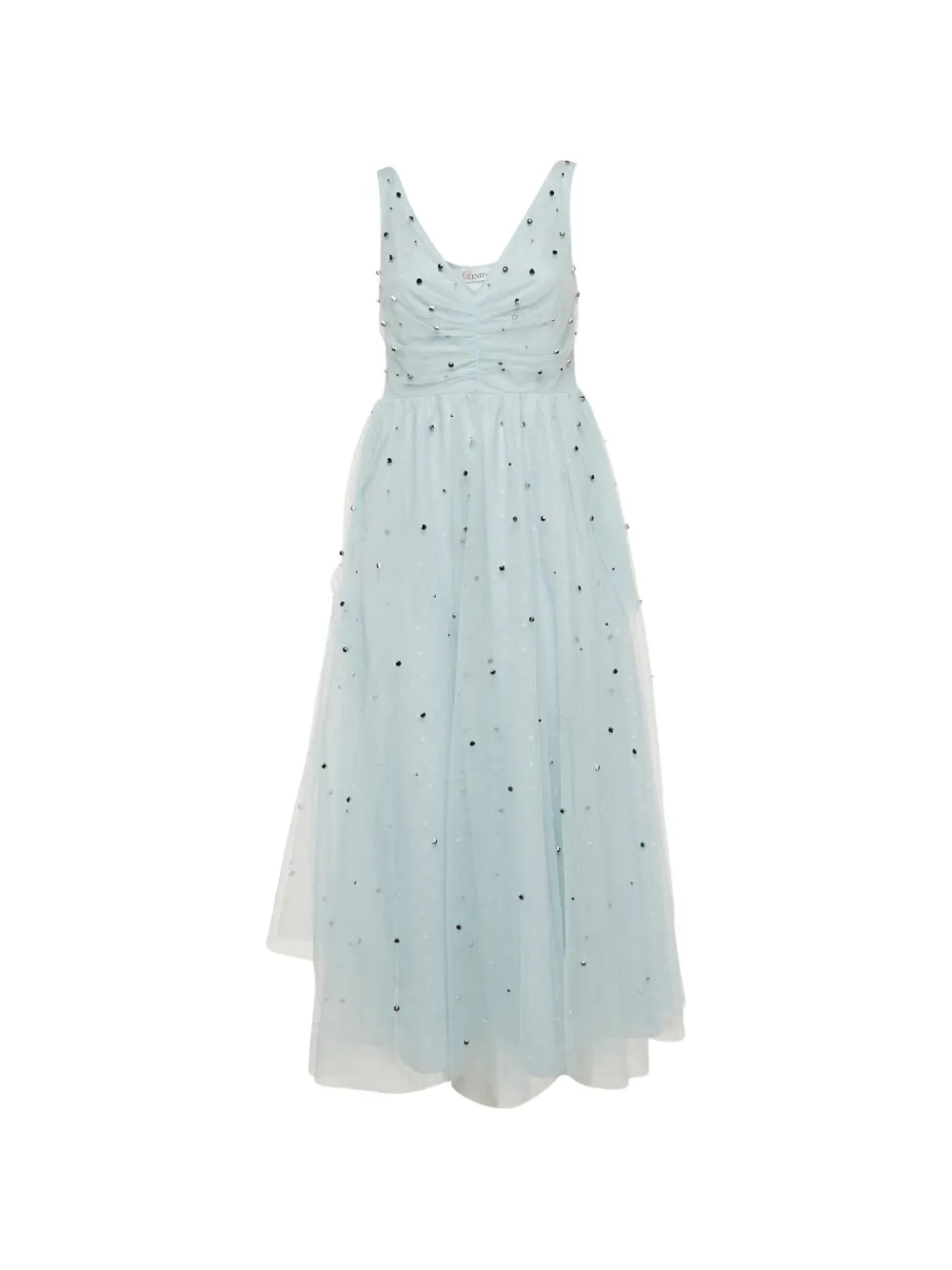 Red Valentino Vintage embellished tulle midi dress - Blu
