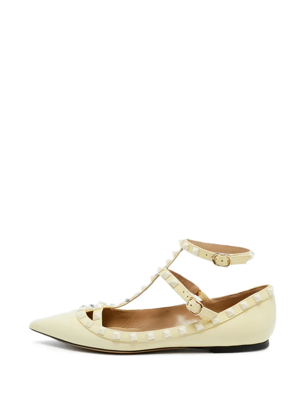 Valentino Garavani Pre-Owned Rockstud ballet flats - Toni neutri