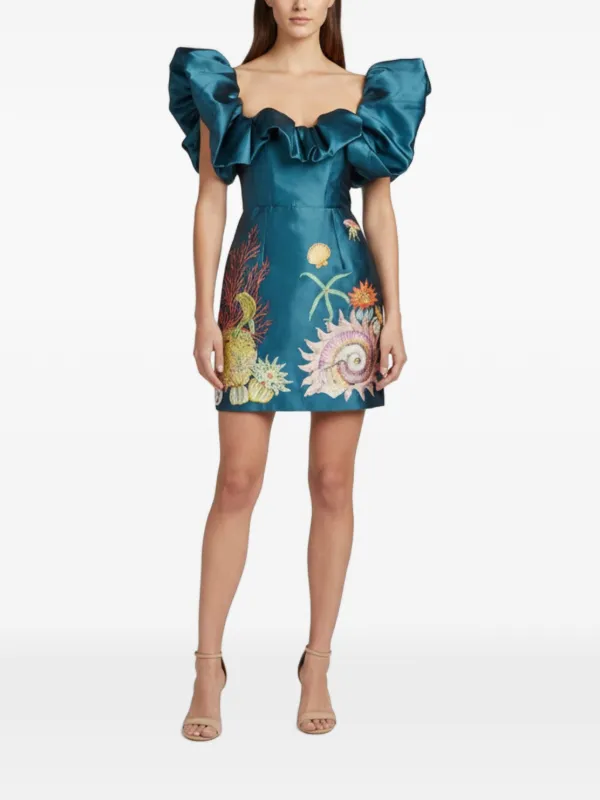 ALEMAIS Dorian Midi Dress | Blue