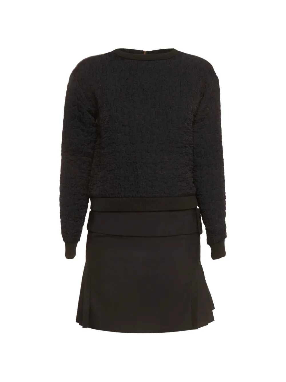 Victoria Victoria Beckham sweater overlay mini dress - Blu