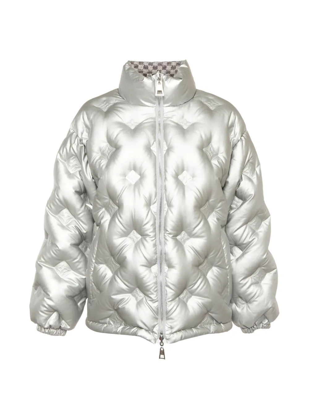 Louis Vuitton Pre-Owned logo-embossed reversible down jacket - Argento