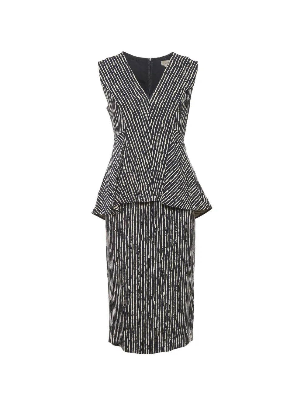 Sportmax striped midi dress - Blu