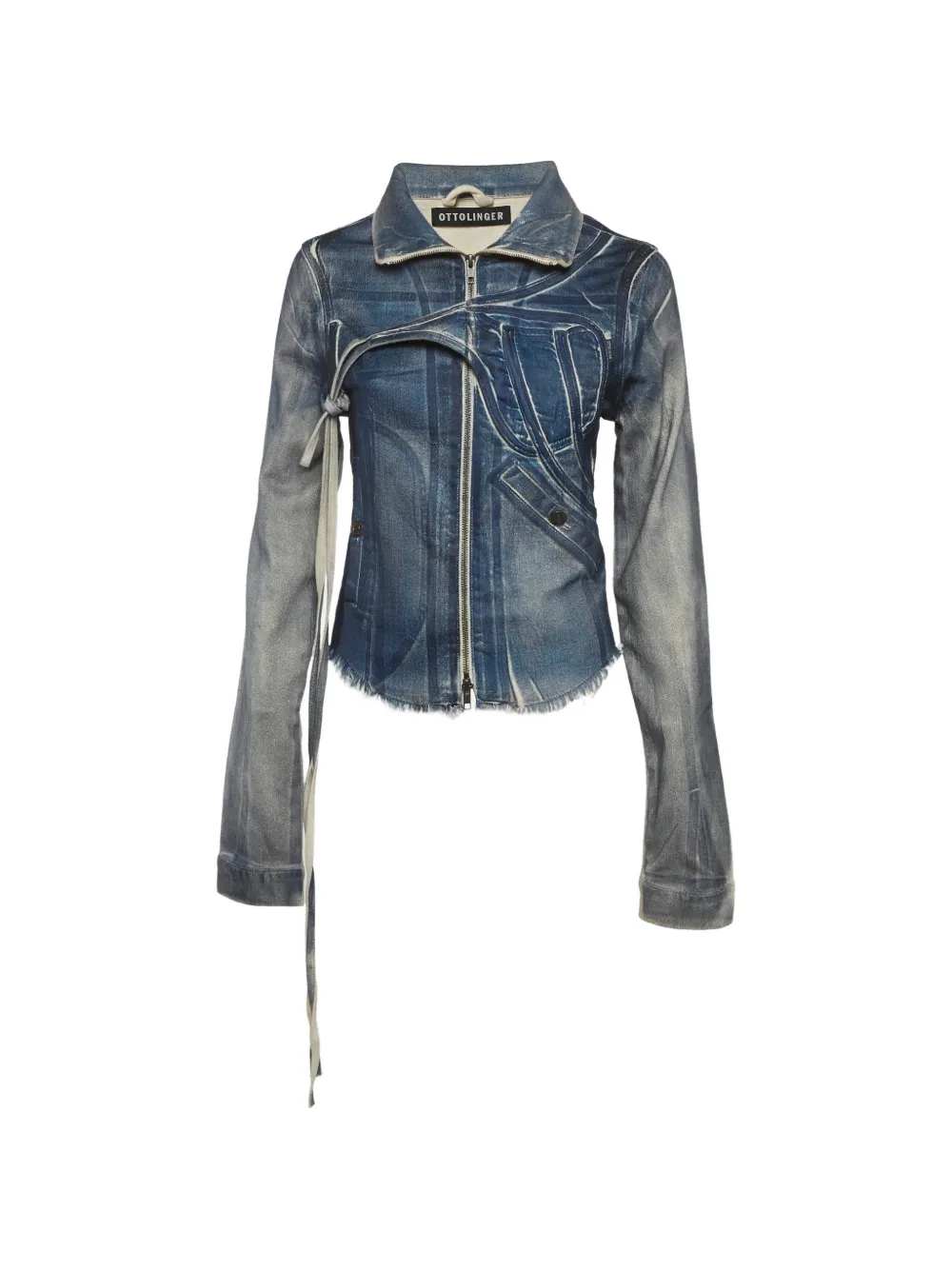 Ottolinger x Isko faded denim jacket - Blue