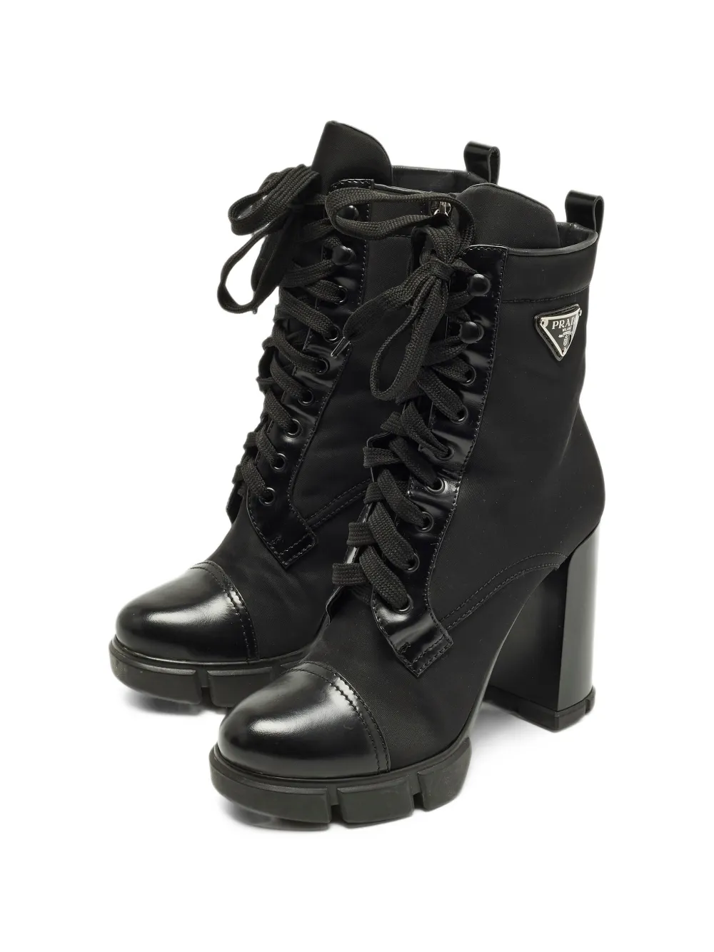 Prada Pre-Owned Monolith ankle boots - Schwarz
