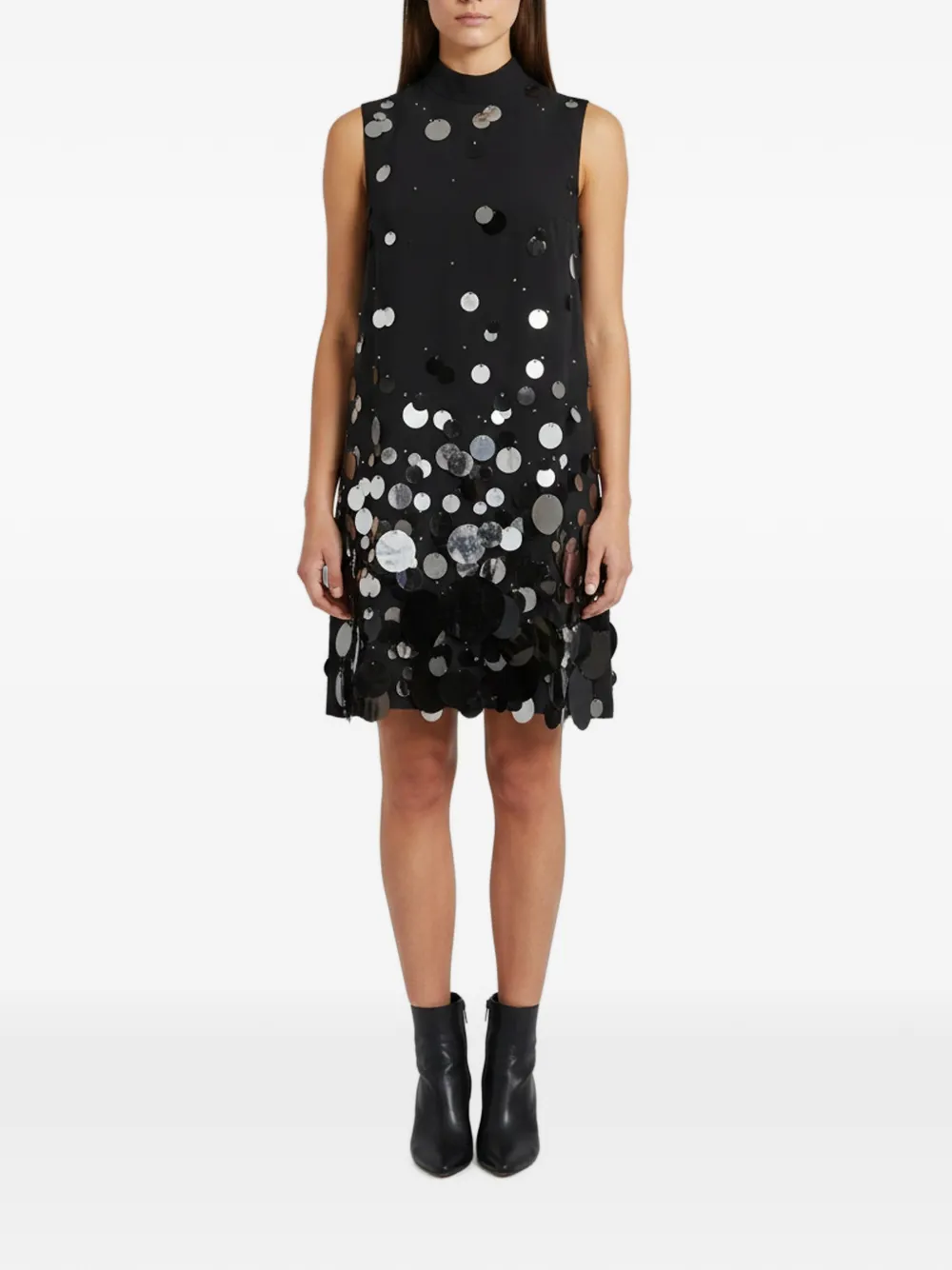 Prada Pre-Owned mini embellished sleeveless dress - Nero
