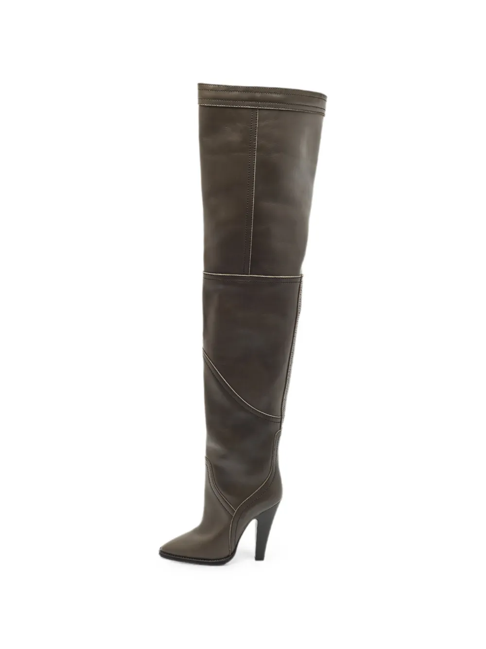 Saint Laurent Pre-Owned Kensington over-the-knee boots - Verde