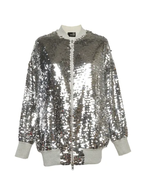Moschino Pre-Owned sequin-embellished bomber jacket