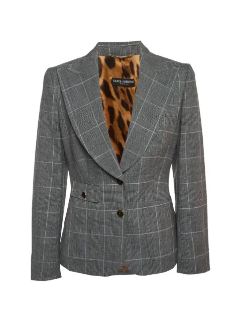 Dolce & Gabbana Pre-Owned plaid single-breasted blazer