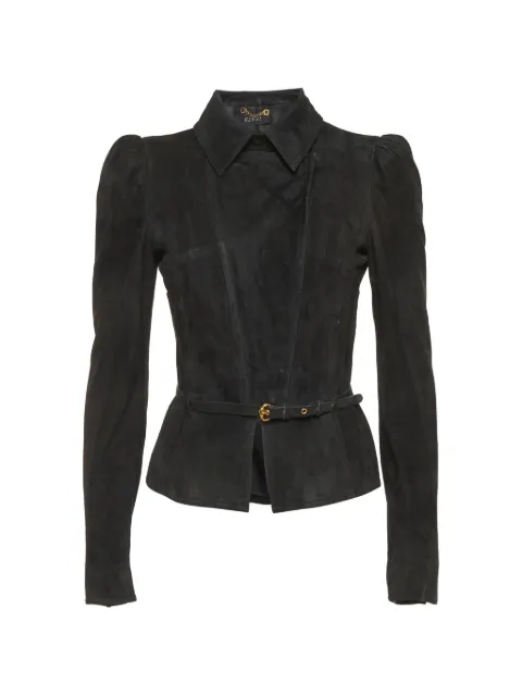 Gucci Pre-Owned belted suede jacket