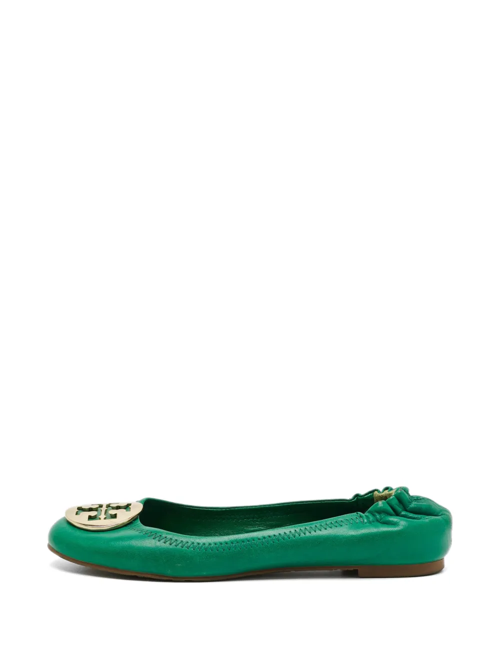 Tory Burch Minnie logo-medallion ballet flats - Grün