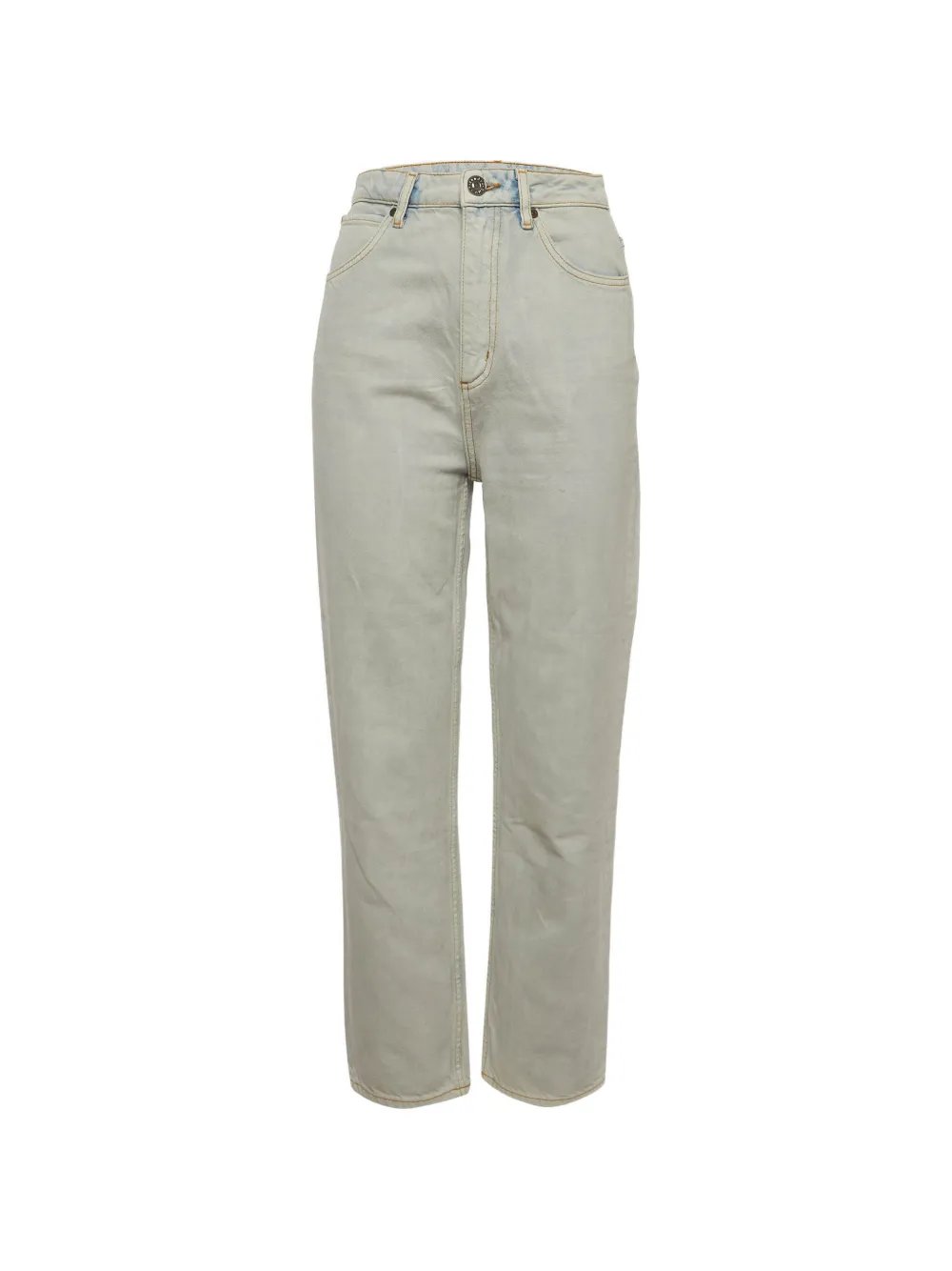 SANDRO snow-wash straight-leg jeans - Grigio