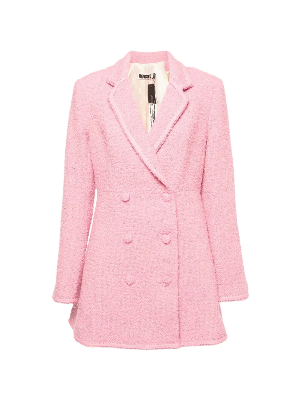 ROTATE BIRGER CHRISTENSEN Newton bouclé coat dress - Pink