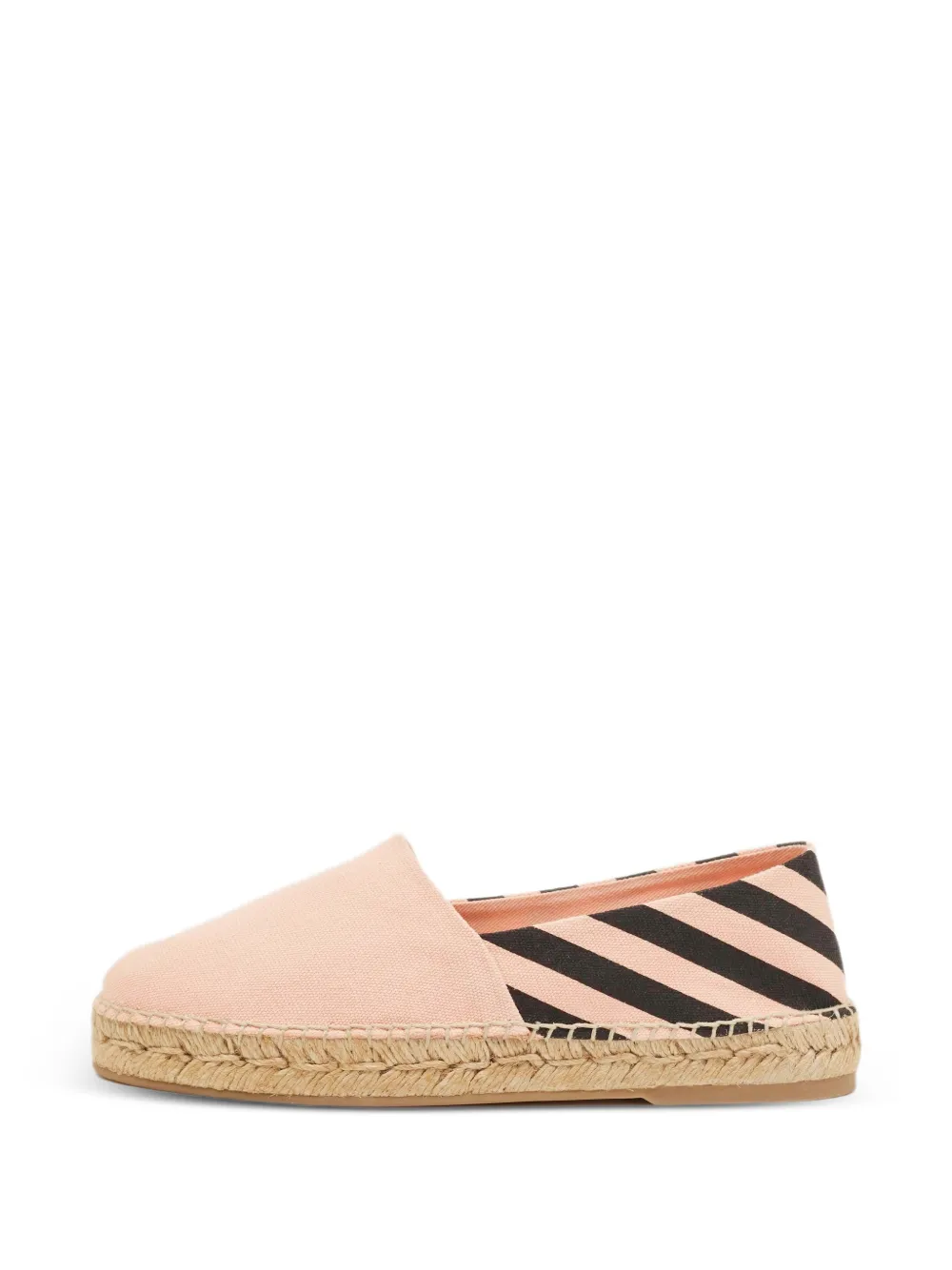 Off-White Pre-Owned striped canvas espadrilles - Rosa