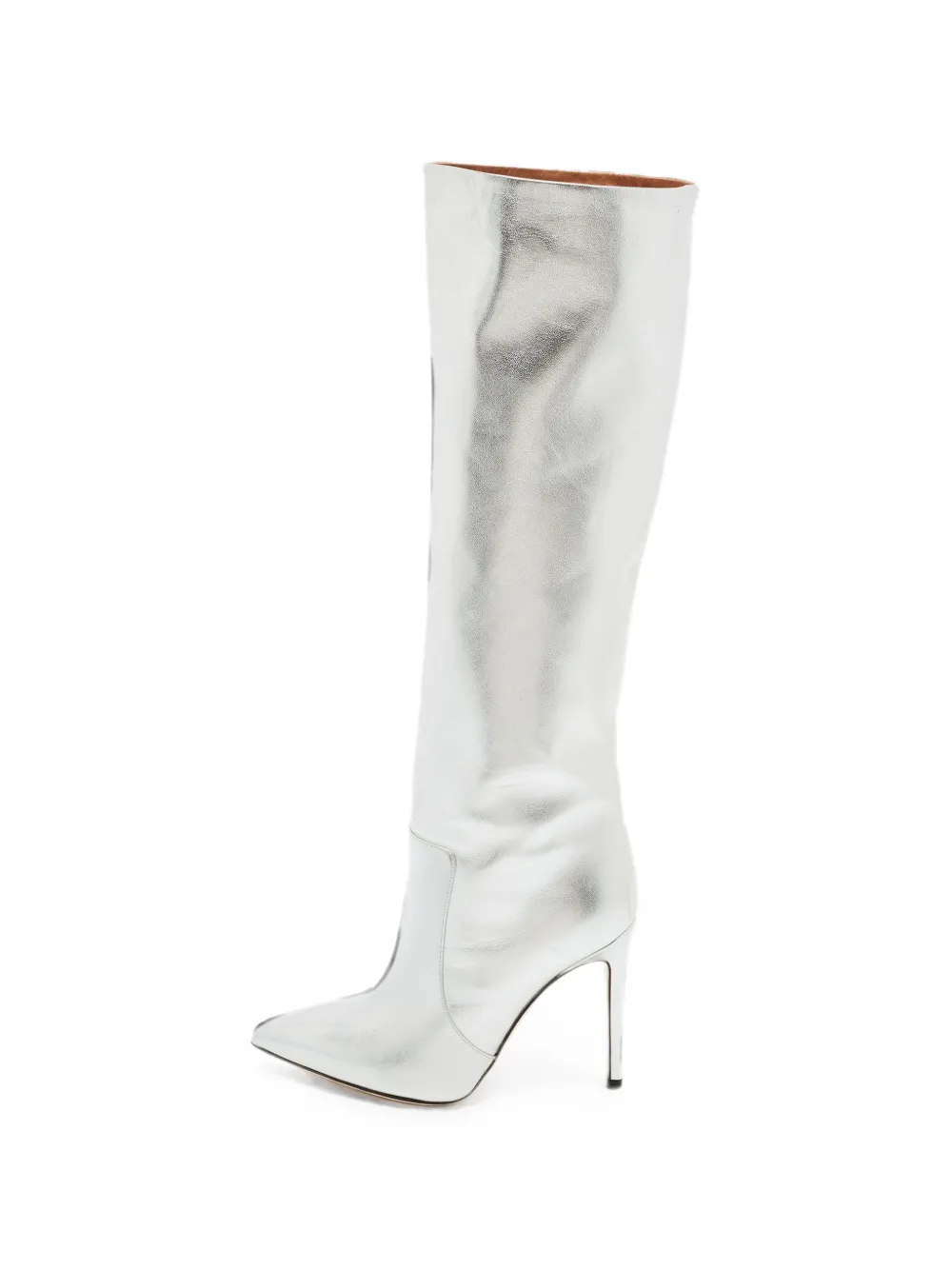 Paris Texas knee-length leather boots - Silver