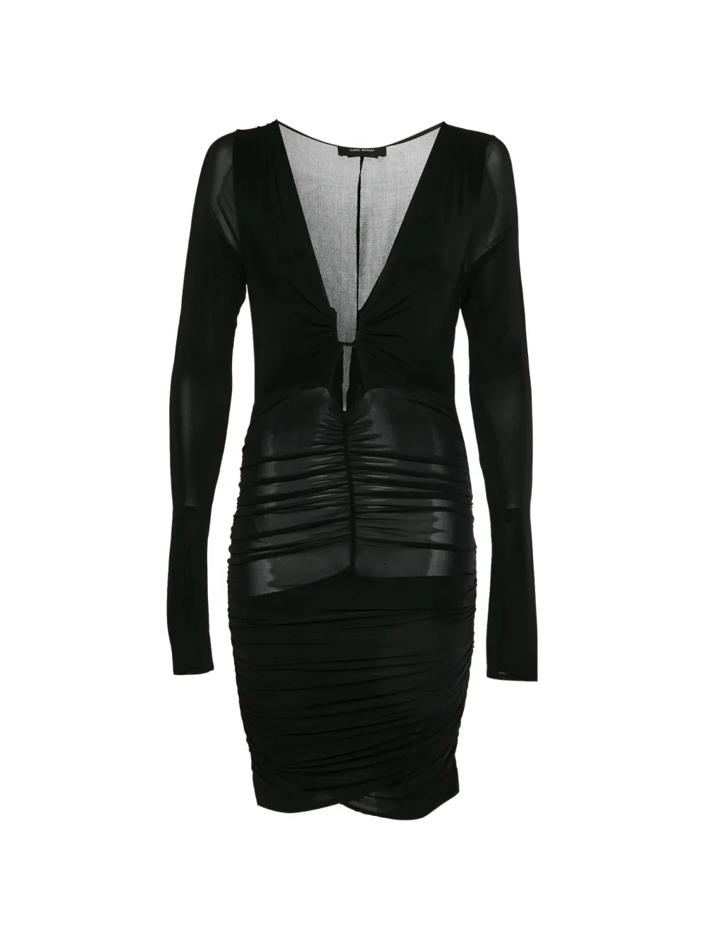 Rm By Roland Mouret Jordana ruched mini dress - Nero