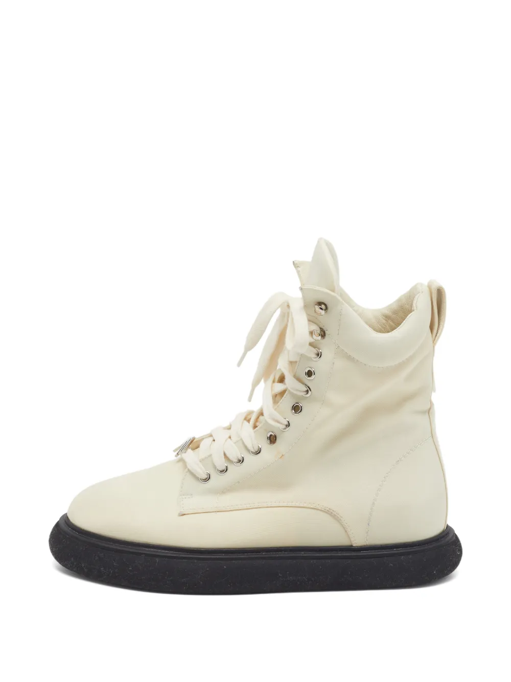 The Attico lace-up combat boots - Nude