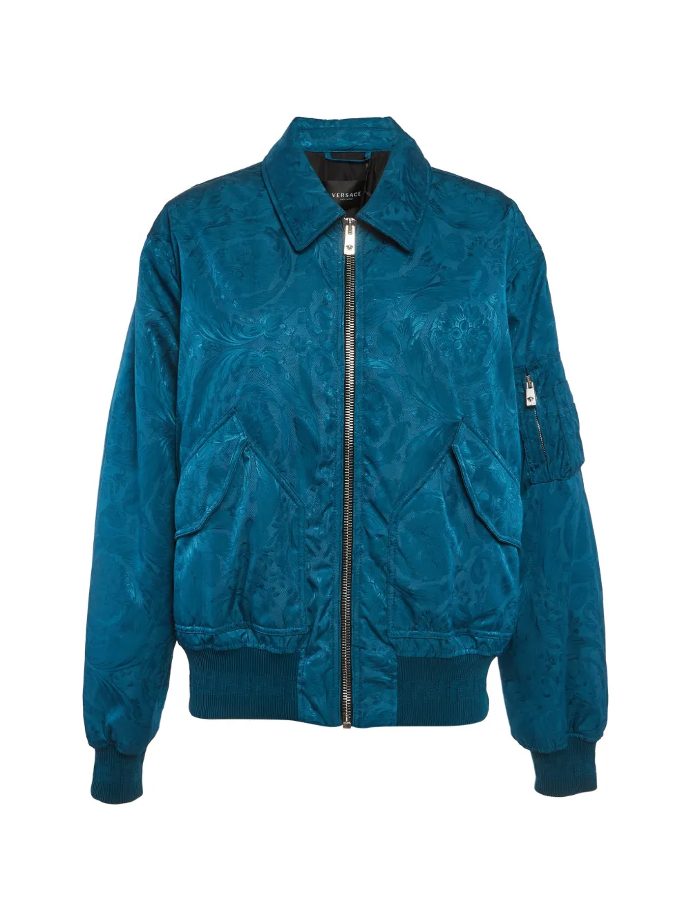 Versace Pre-Owned Barocco bomber jacket - Blu