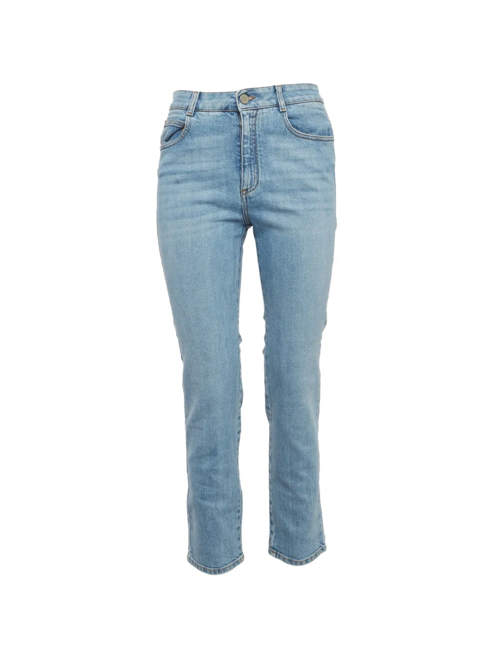 Stella McCartney Pre-Owned cropped skinny jeans - Blu