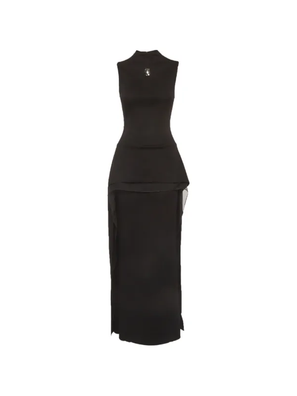 chats by c dam black dress CHATS BY C.DAM Pietra Sleeveless Maxi Dress | Black