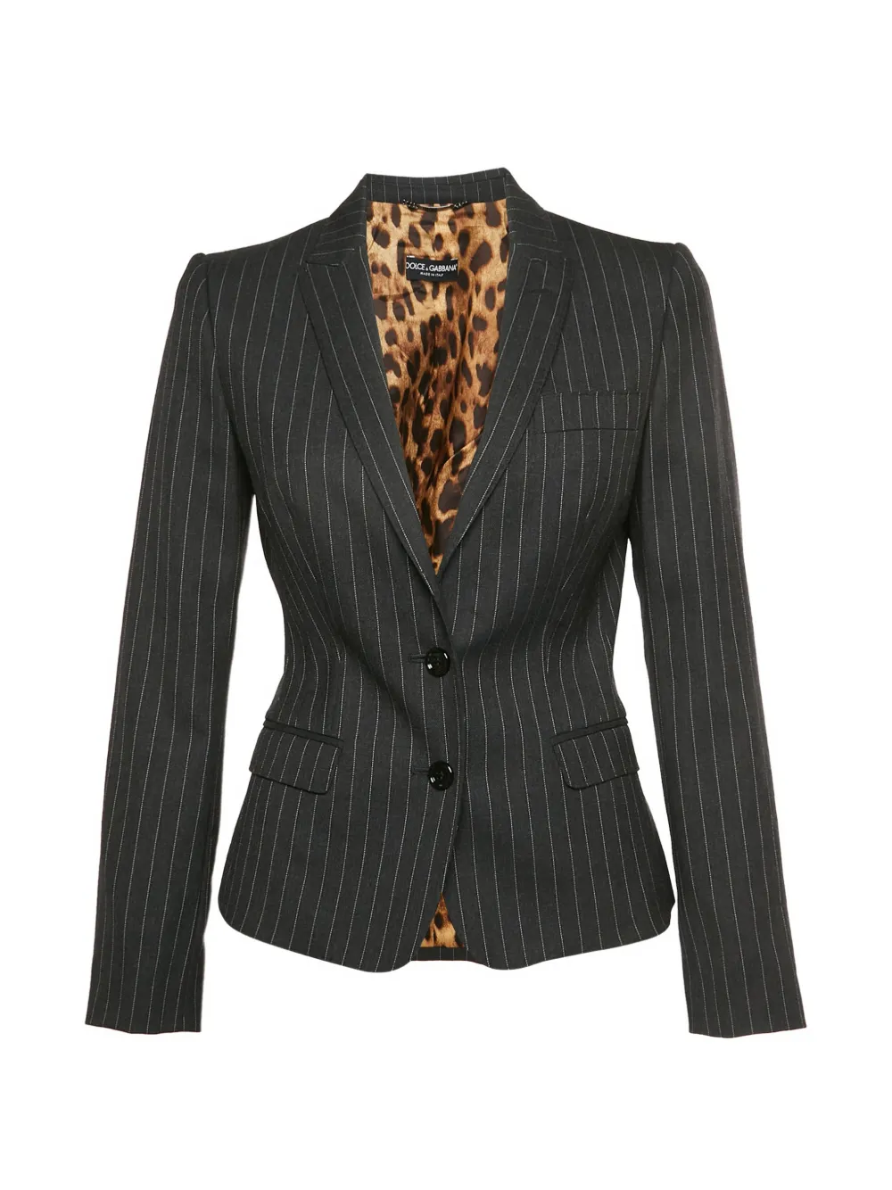 Dolce & Gabbana Pre-Owned pinstripe single-breasted blazer - Nero