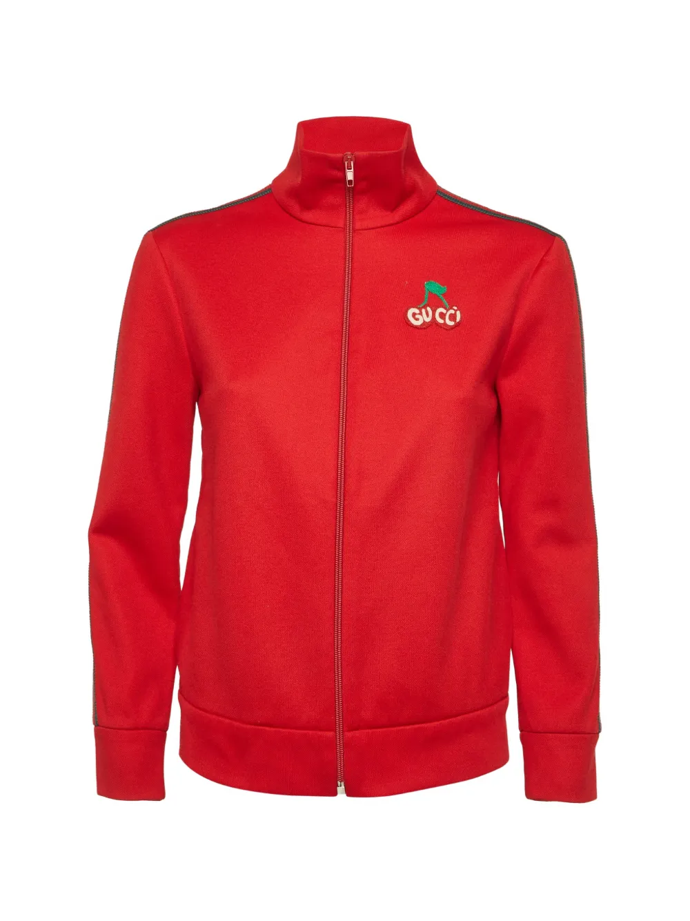 Gucci Pre-Owned cherry-patch zip-up jacket - Rosso