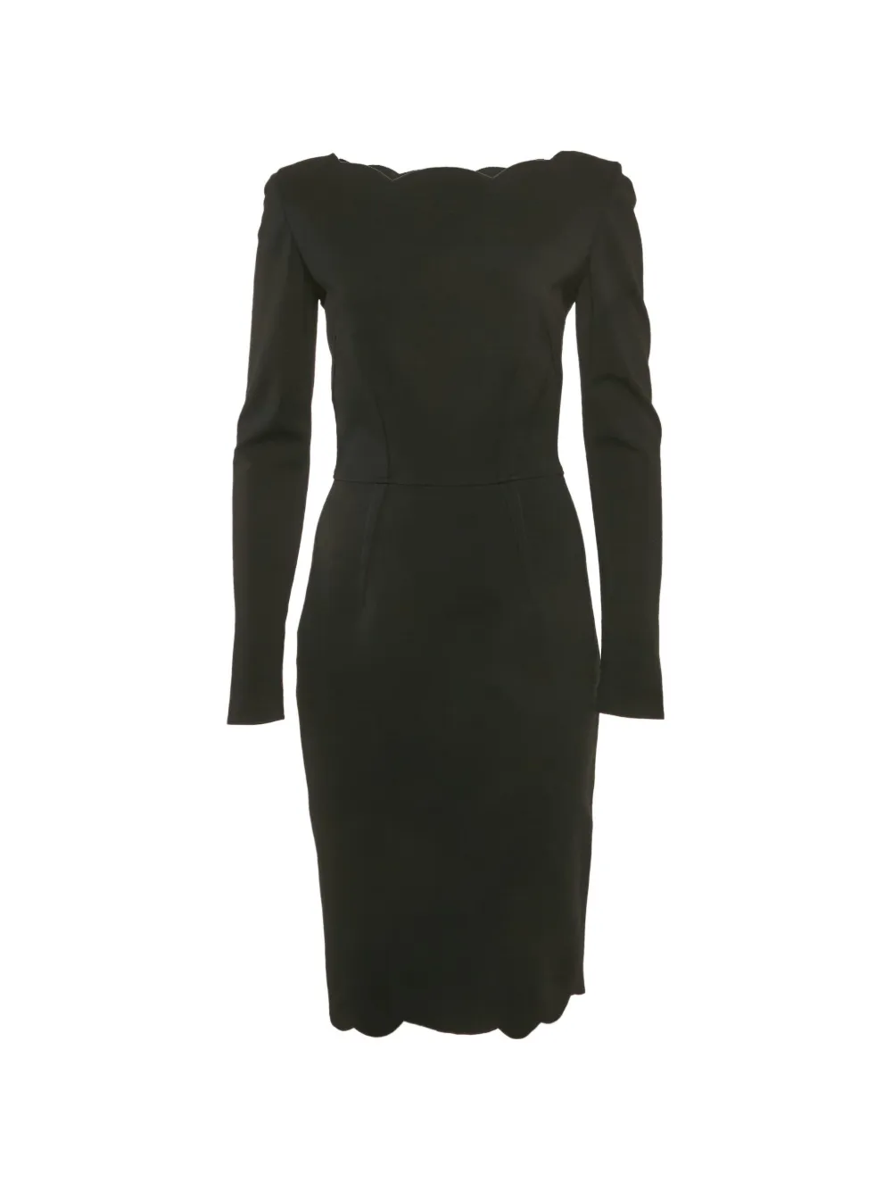Valentino Garavani Pre-Owned long-sleeve wool mini dress - Nero