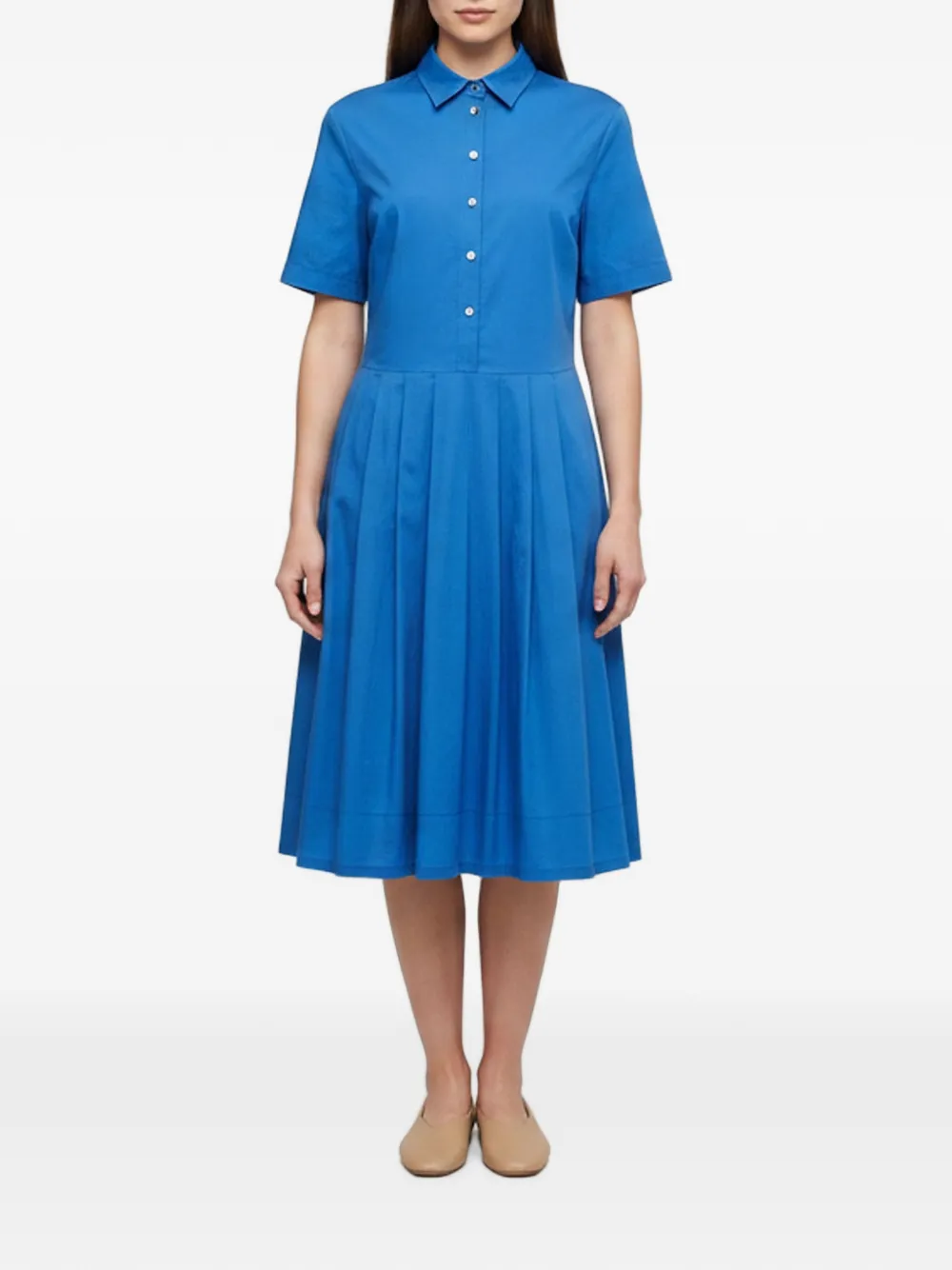 P.A.R.O.S.H. pleated A-line dress - Blu