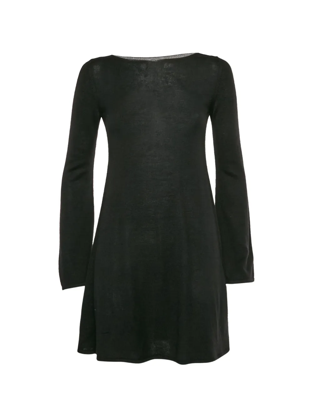 Saint Laurent Pre-Owned 2010 flared stretch-knit dress - Nero