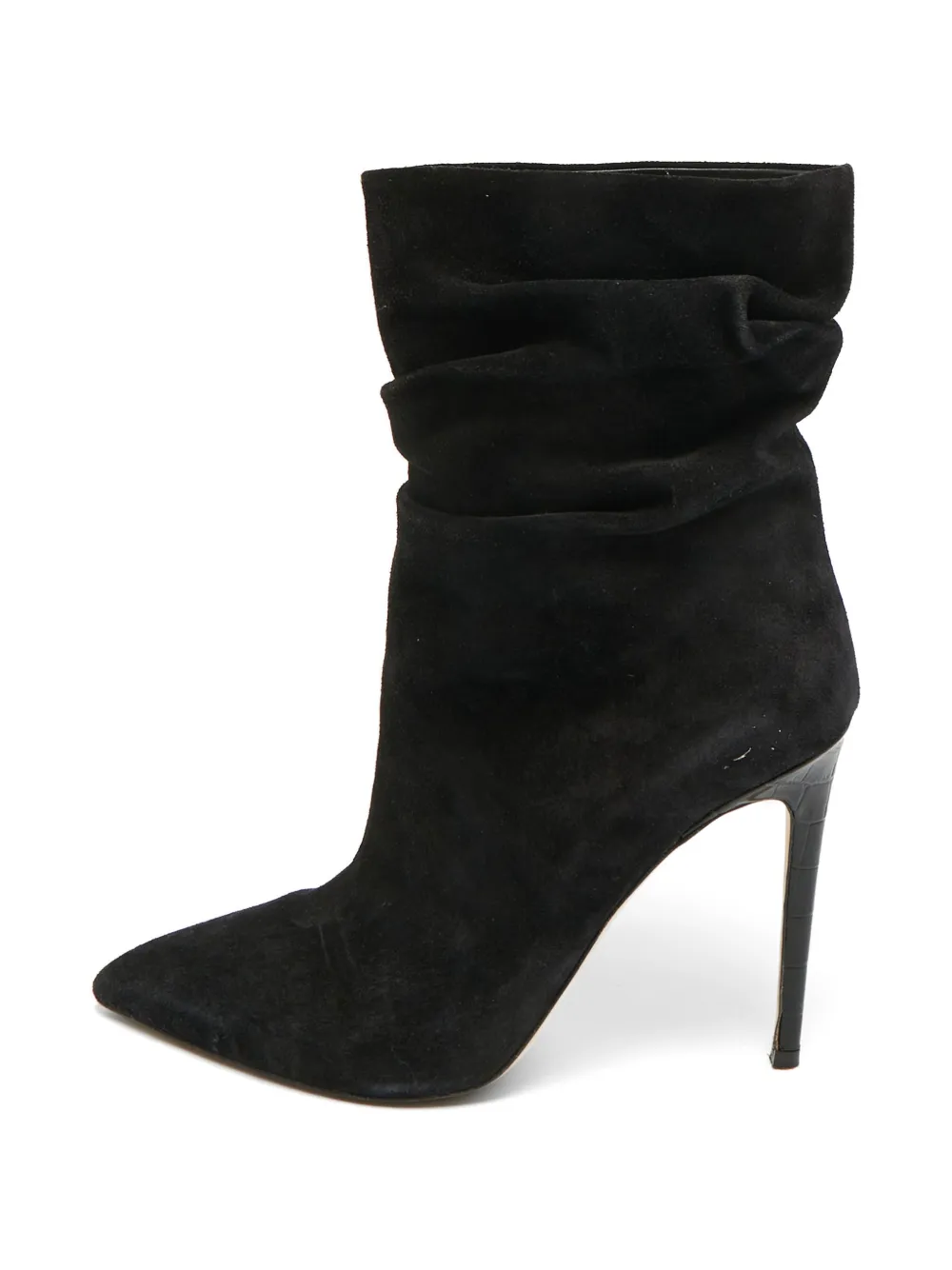 Paris Texas slouchy suede boots - Black