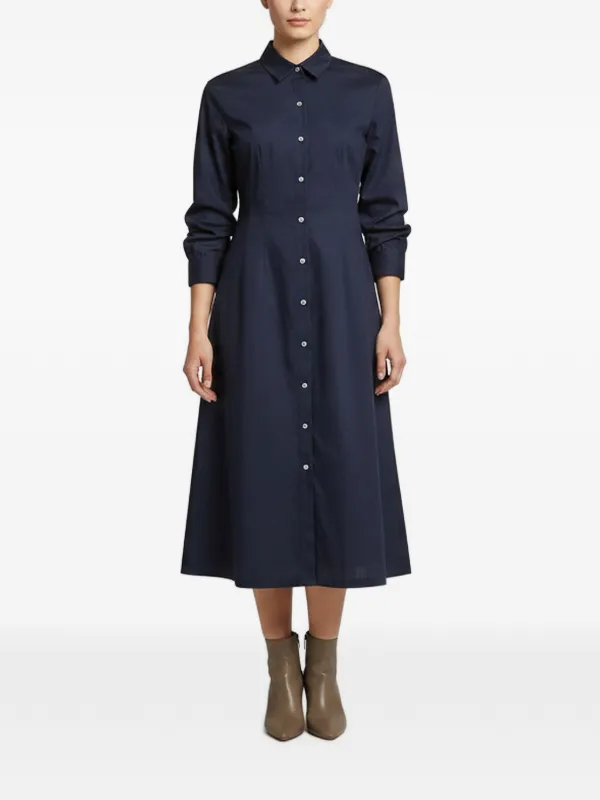 ruched midi shirt dress Ruched Midi Shirt Dress Ruched Midi Shirt Dress with Side Slit from OhSoStyled at Sophia's Style Pink / L
