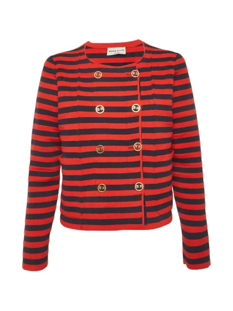 Sonia Rykiel Pre-Owned striped double-breasted jacket