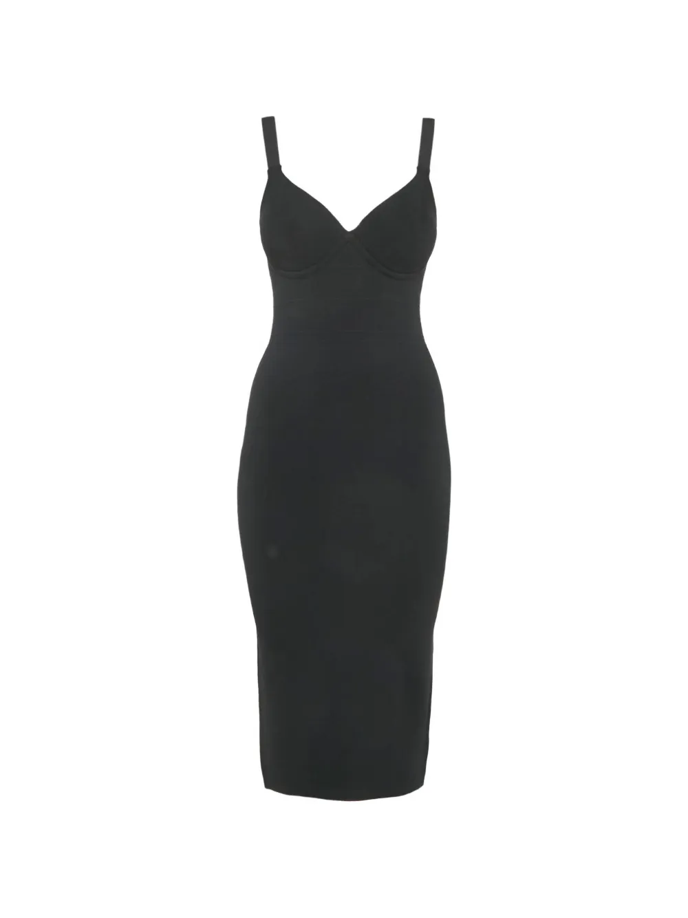 Pre-owned L'agence Jimena Strappy Midi Dress In Black
