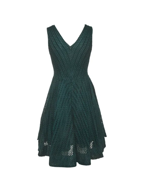 sandro green knit dress crochet-knit Midi | sandro midi dress