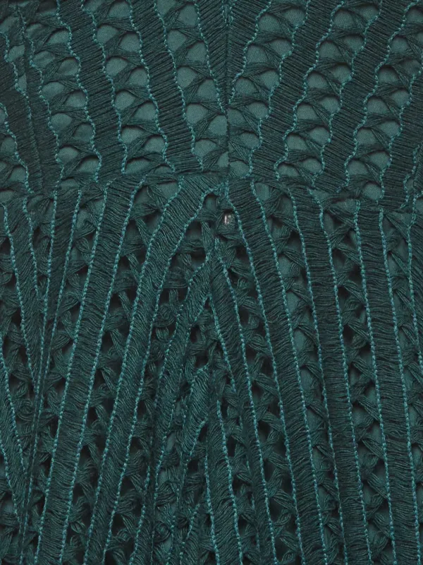 sandro knit midi dress green Knit Midi Dress by Sandro at THE MILE