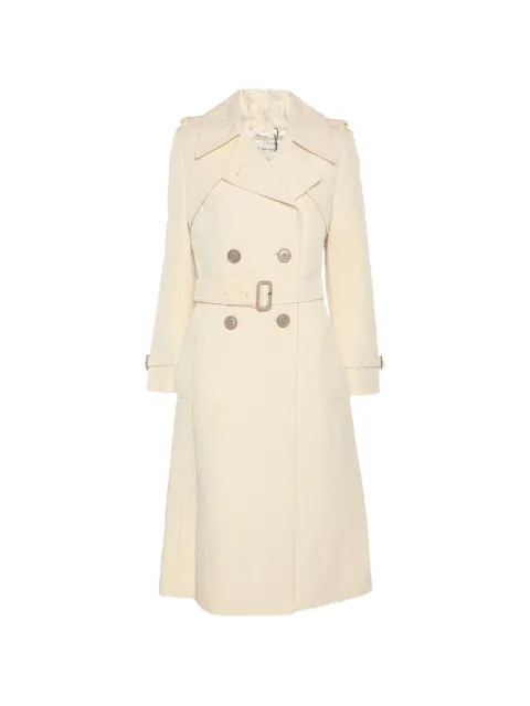 Dries Van Noten Pre-Owned jacquard belted coat