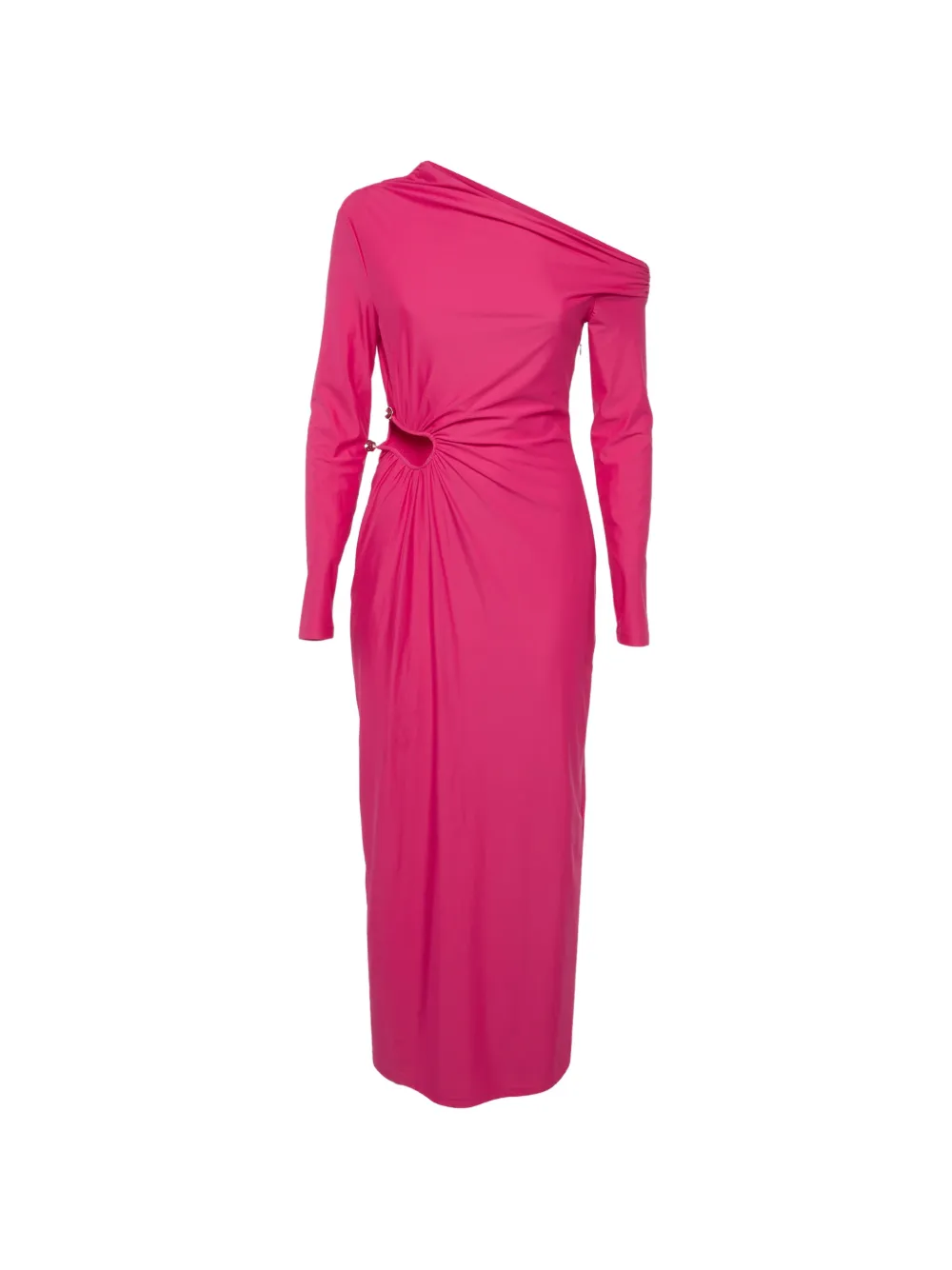 Self-Portrait one-shoulder cut-out maxi dress - Rosa