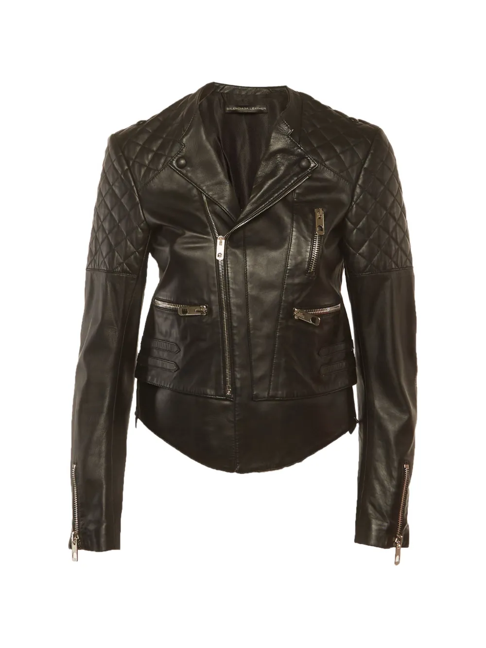 Balenciaga Pre-Owned quilted biker jacket - Nero