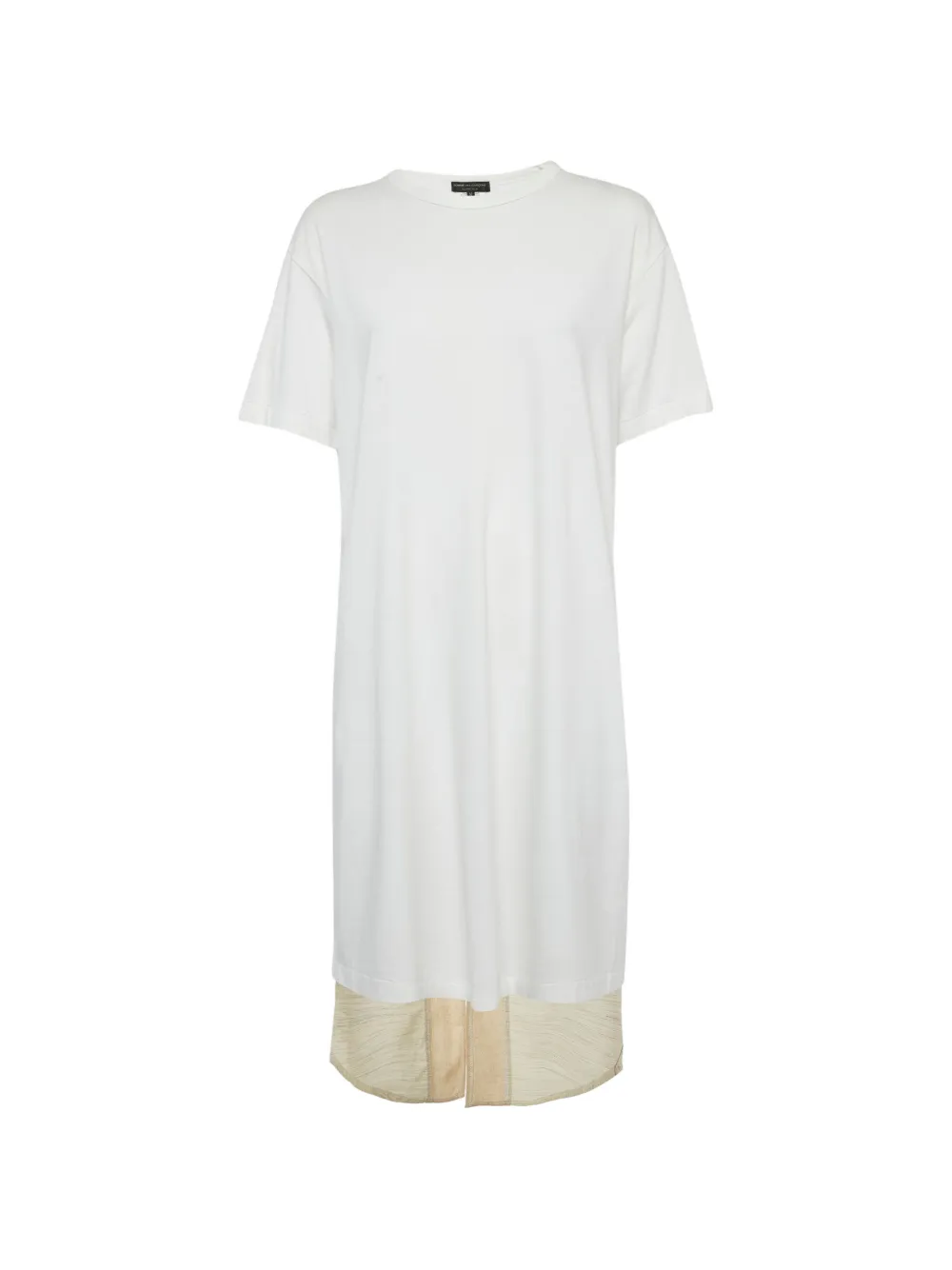 Comme Des Garçons Pre-Owned asymmetric T-shirt midi dress - White